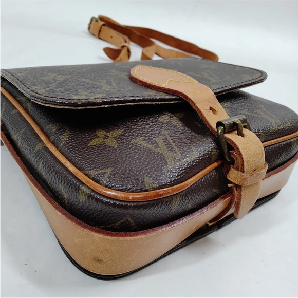 Authentic Louis Vuitton LV Shoulder Bag  Cartouchiere PM Brown Monogram 1172341 - Picture 7 of 9